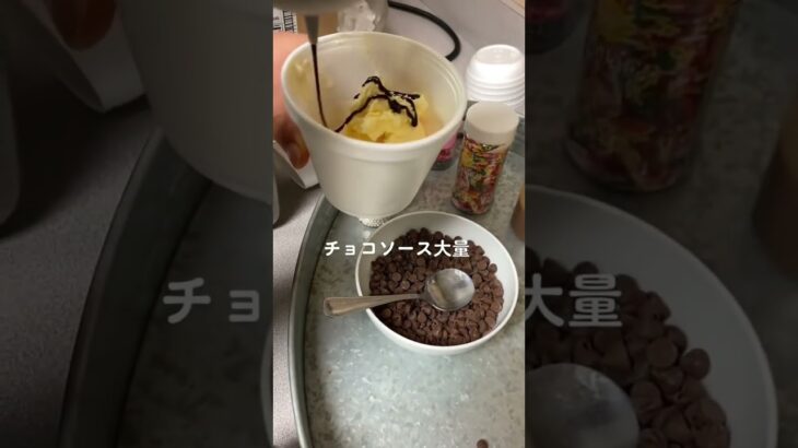 アメリカ学食のデザートがレベチ。🍨🏫🇺🇸 #アメリカ #アメリカ留学 #アメリカ生活 #留学 #学食