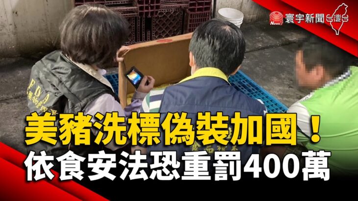 美豬「洗標」偽裝加國！依食安法恐重罰400萬｜#寰宇新聞 @globalnewstw