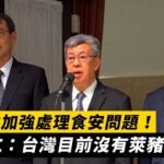 政府會加強處理食安問題！陳建仁：台灣目前沒有萊豬｜NOWnews