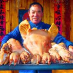 Pork HEAD, FEET, KNUCKLES Feast! Delicious Meat Pressed with Special Tool! | Uncle Rural Gourmet