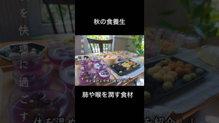 【肺や喉をうるおす秋の食養生】冬に向けて体づくりのために『肺や喉を潤す』『体を温める』白い食材と辛味※本編の概要欄に他の食材も記載。 #薬膳 #常備菜 #ショート #shorts #作り置き #食養生