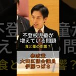 不登校問題(食と薬の影響) ＠大田区議会【参政党 伊藤つばさ】