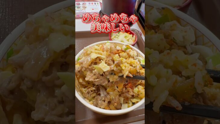 【すき家】いい大人が何てもの食べてんだい！！#グルメ #食レポ #すき家 #お好み温玉牛丼