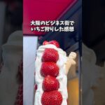 【淀屋橋】大阪のビジネス街でいちご狩りした感想【フルーツカフェひかり】