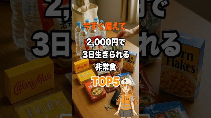 今すぐ備えて。2,000円の非常食（に挑戦）トップ10 #防災 #防災グッズ #非常食 #南海トラフ